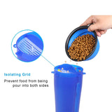 Dog 2 in 1 Portable Food and Water Bottle and bowl