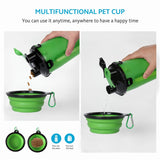 Dog 2 in 1 Portable Food and Water Bottle and bowl