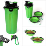 Dog 2 in 1 Portable Food and Water Bottle and bowl