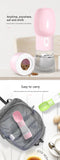 Portable Dog Water Bottle with Food Container