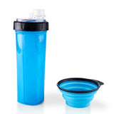 Portable 2 in 1 Pet Food and Water Bottle