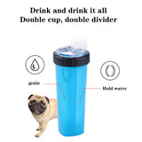 Portable 2 in 1 Pet Food and Water Bottle