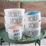 SPOILED Dog Food and Water Bowl