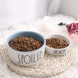 SPOILED Dog Food and Water Bowl