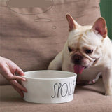 SPOILED Dog Food and Water Bowl