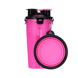 Dog 2 in 1 Portable Food and Water Bottle and bowl