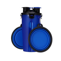 Dog 2 in 1 Portable Food and Water Bottle and bowl