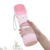 Portable Dog Water Bottle with Food Container