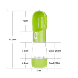 Portable Dog Water Bottle with Food Container
