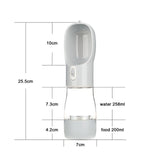 Portable Dog Water Bottle with Food Container