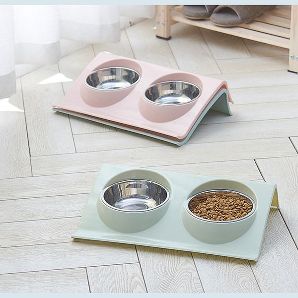 Dog Food and Water Bowl