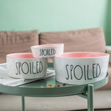 SPOILED Dog Food and Water Bowl