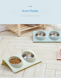 Dog Food and Water Bowl